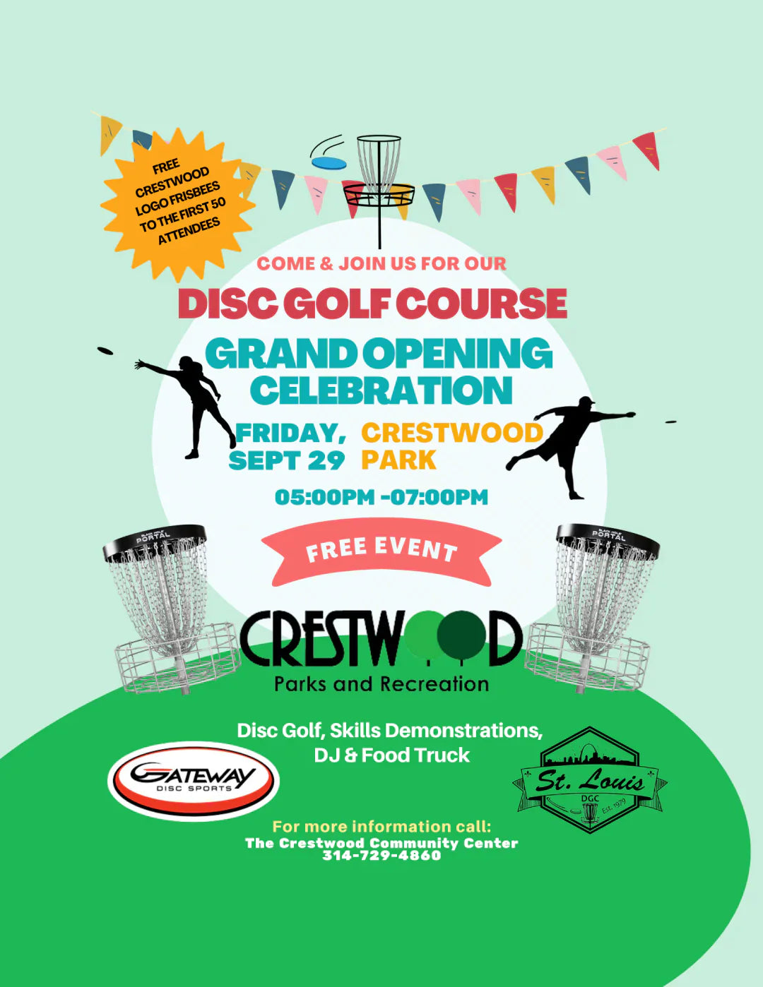 Crestwood Park Disc Golf Course Grand Opening