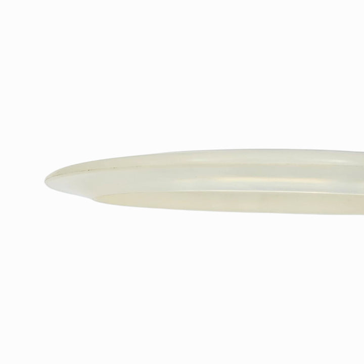 Close-up of the rim of the Spell - Diamond - Air Dude, an oval plate made from high-grade translucent TPU, shown against a plain white background.