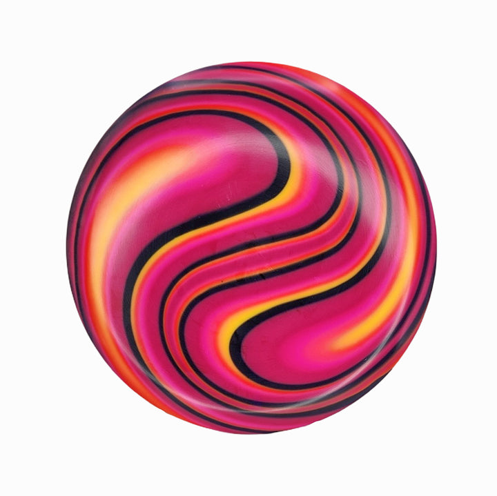 The Element NXT Optic Dyes is a mid-range disc with vibrant pink, yellow, orange, and black swirls on a white base—ideal for players who love unique hand-dyed designs.