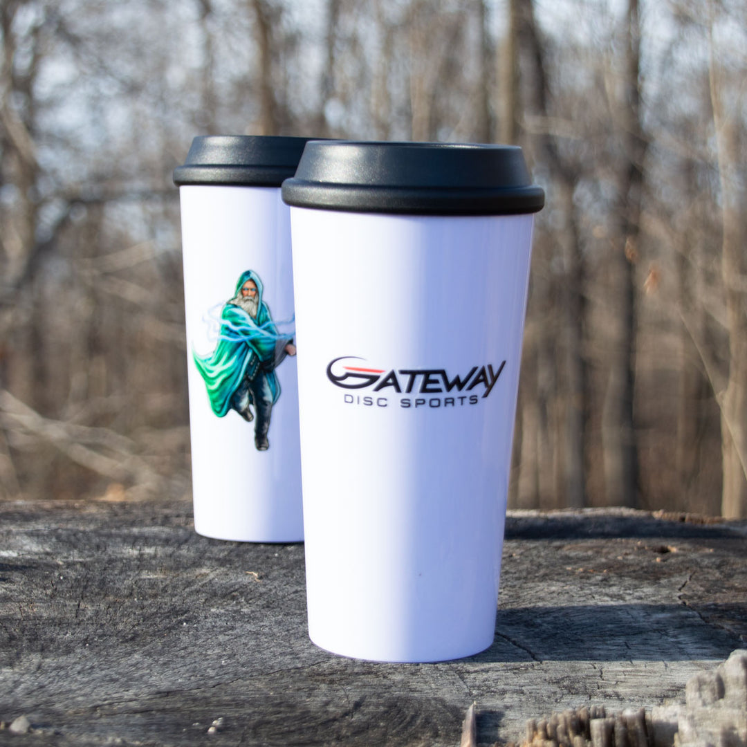 White 16oz Plastic Tumbler