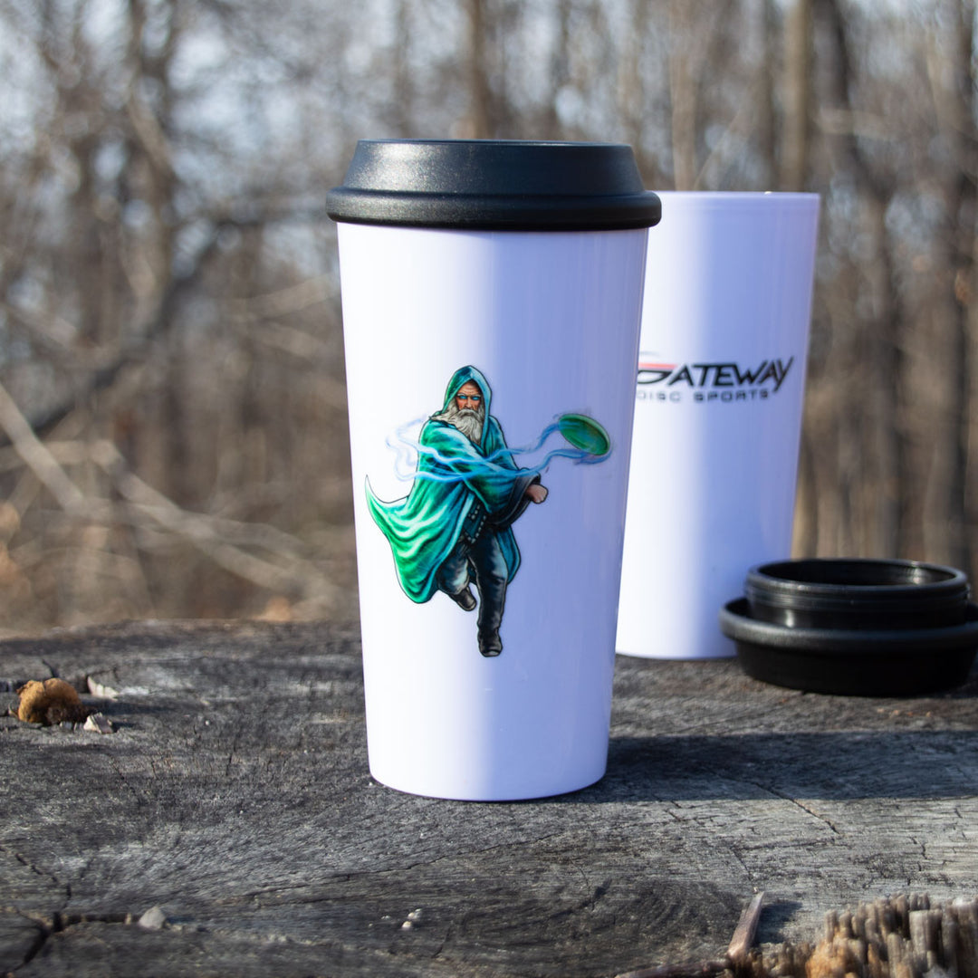 White 16oz Plastic Tumbler