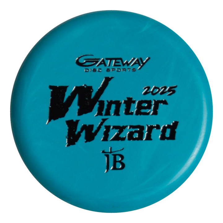 A 2-Disc Players Pack featuring blue Winter Wizards 2025 discs, custom-stamped with "Gateway Disc Sports" and a stylized "JB" logo—a must-have for Custom Stamped Wizard fans.